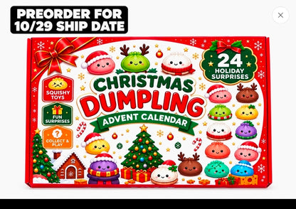 *PREORDER* Mystery Dumpling Squishy Advent Calendar
