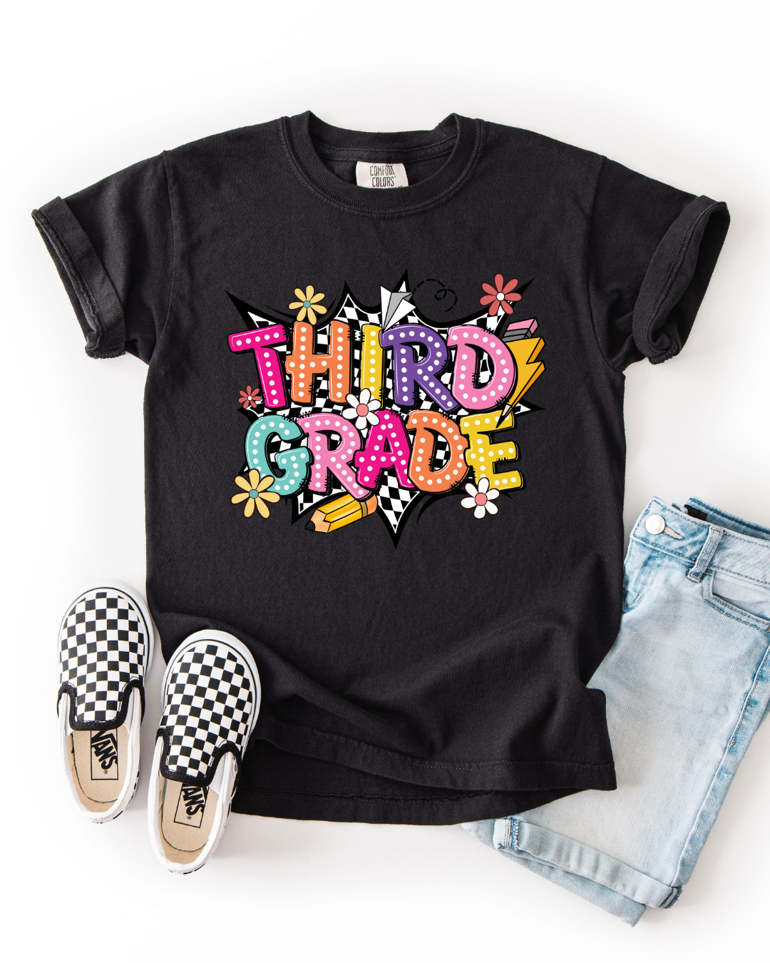 Checkered Grade Graphic Tee - Youth