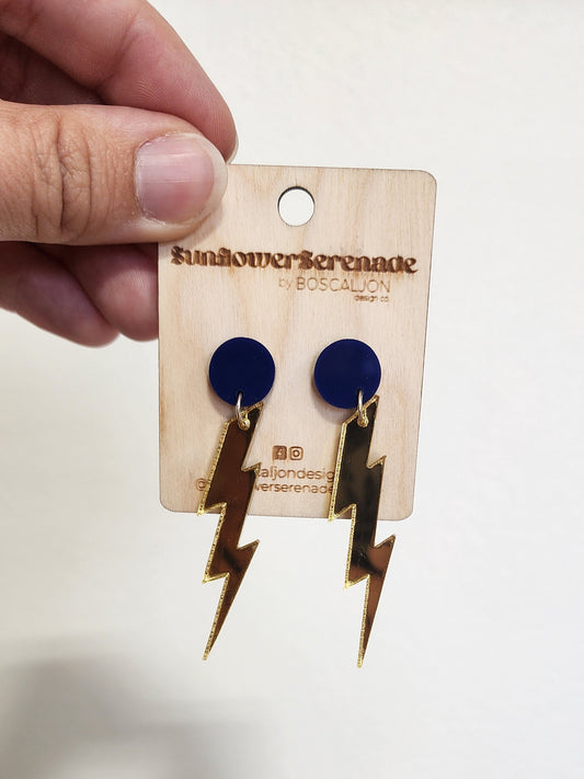 Large Lightning Bolt Earrings