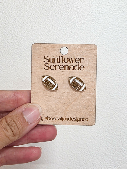 Glitter Football Studs