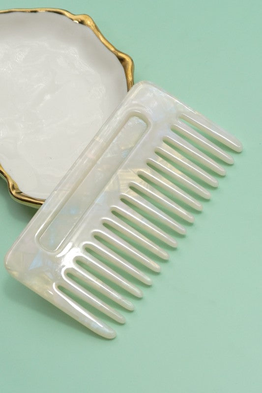 Pearlescent Hair Comb