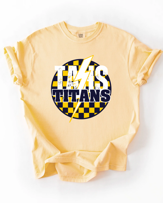 Kids TAHS Checker Titans Graphic Tee