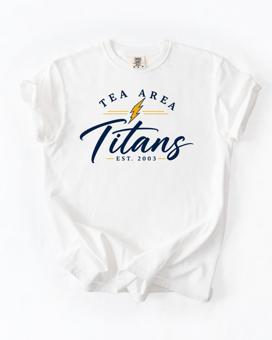 Tea Area Titans Signature Script Tee