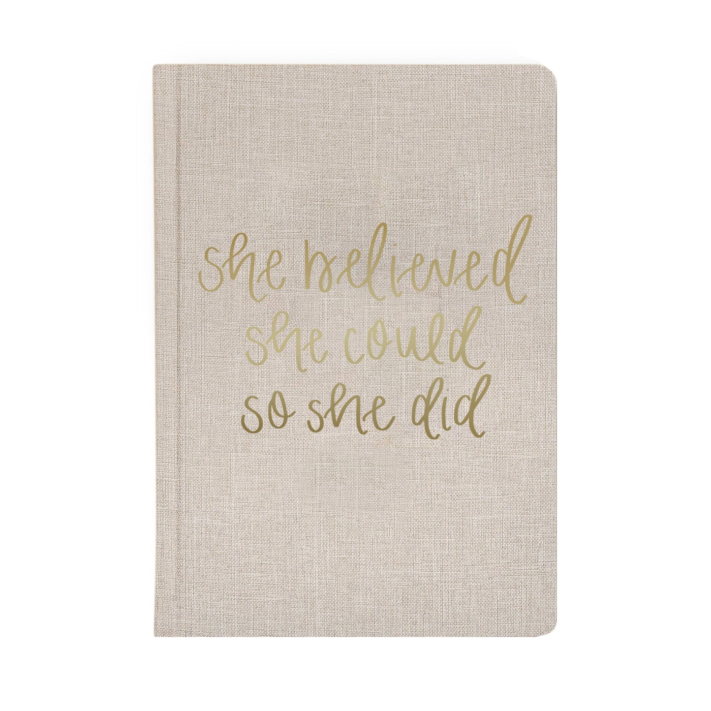She Believed She Could Fabric Journal - Home Decor & Gifts