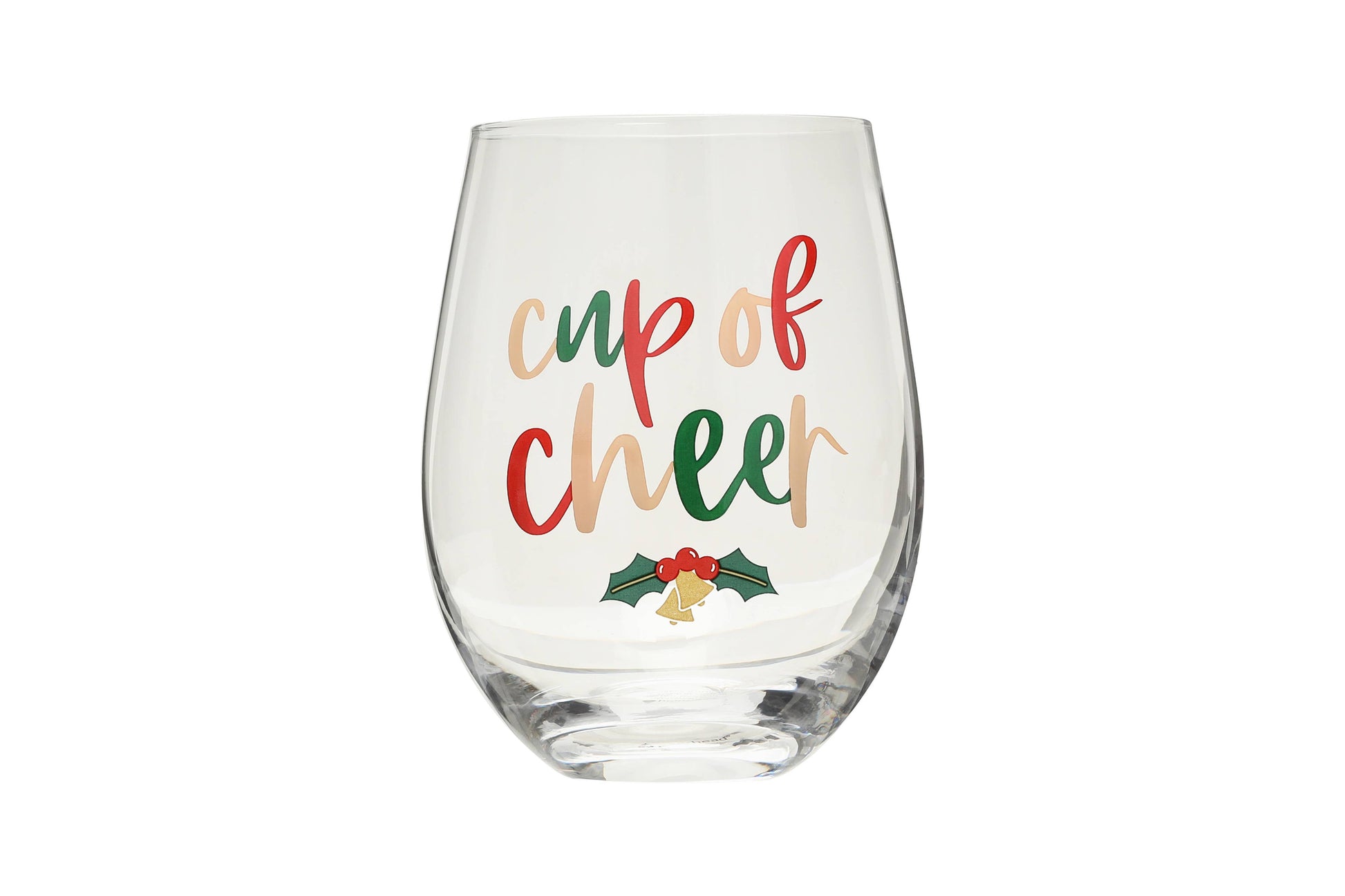 12oz Holiday Cheer Wine Tumbler With Lid