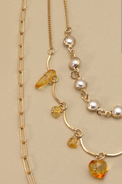 Pearl & Topaz Necklace