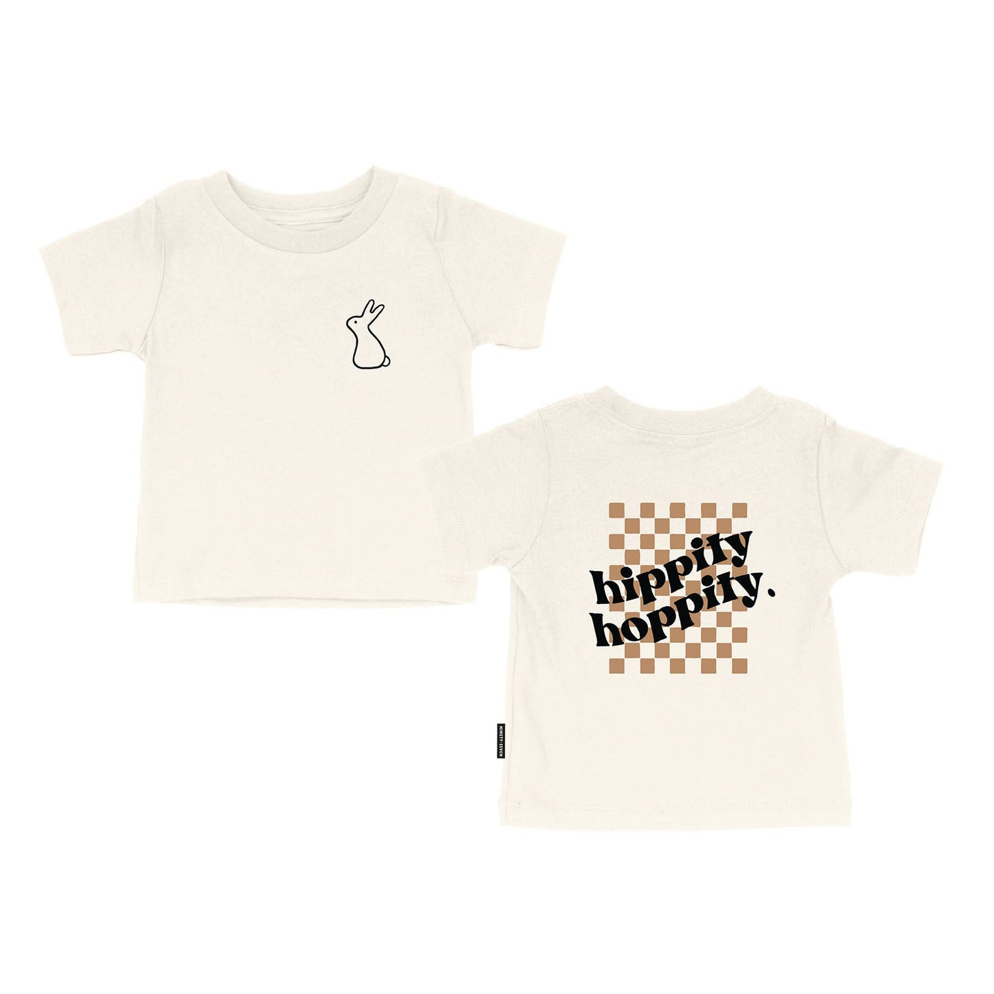 Hippity Hoppity - Kids Easter Shirt, Bunny Checker Easter
