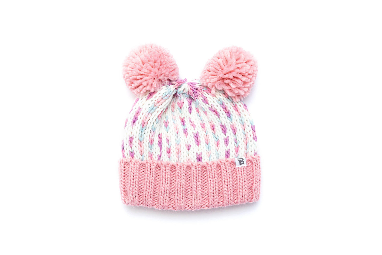 Babiators Pink Pom Pom Kids Winter Hat